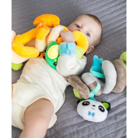 Stretching - spiral with toys arc on a stroller / crib for babies 0+ "Pandochka", Baby Me-7