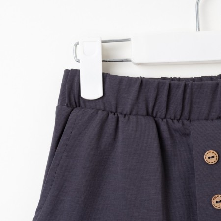 Pajamas for a boy (T -shirt, trousers) minku graphite color, height 110-10