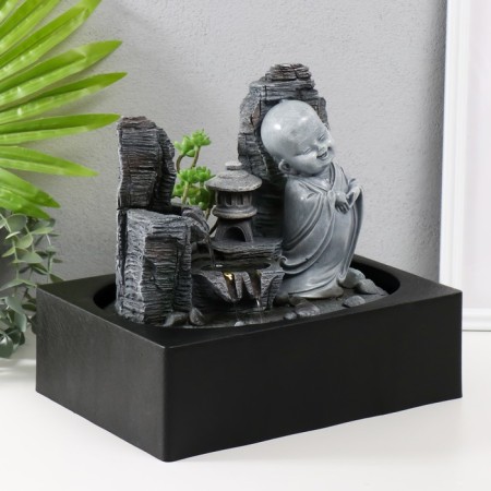 The desktop fountain from the network, the backlight "Little Hoste in the Stone City" 29x21x27 cm-1
