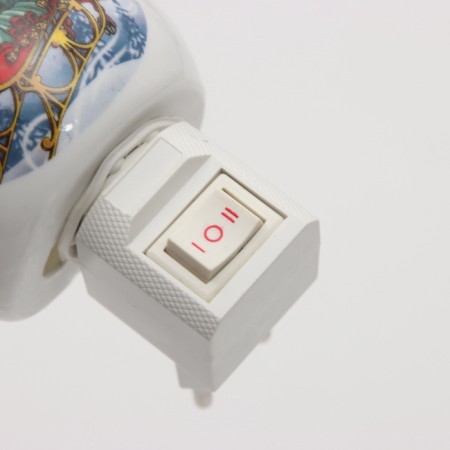 Lamp "Santa Claus on a sleigh" 1x7W E11 white 8x8x12cm-3