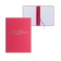 Folder "Graduation Qualification Work" Bumvinyl, scallops/cassation, without paper, red color (capacity up to 300 sheets)