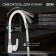 Kitchen mixer Zein Z5973, flexible silicone spout, 40 mm cartridge, brass, white