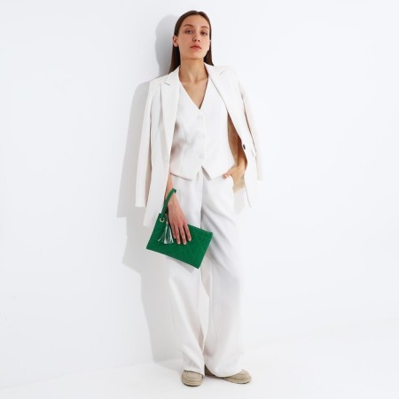 Lightning bag bag, wrist strap, green color-6