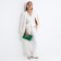 Lightning bag bag, wrist strap, green color