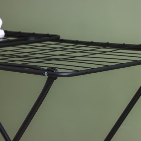 Sushilka for linen is floor folding, working length 20 m, height from the floor 95 cm, width 54 cm, black color is black-5