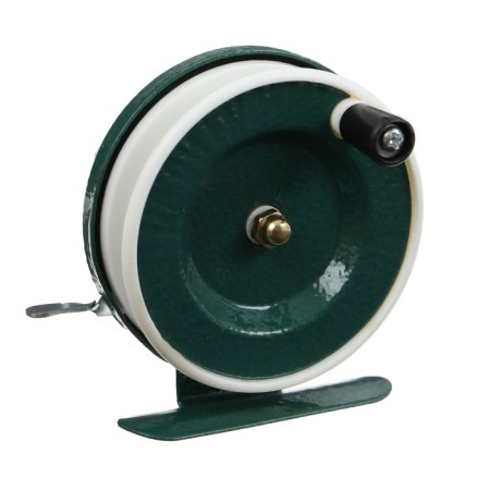 Inertial coil, metal plastic, diameter 6.5 cm, dark green/white color, 801-5