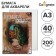 Бумага для акварели А3, 40 листов Calligrata, блок 200 г/м2, рисовальная