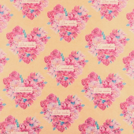 Paper packaging craft "Flower heart", 50 x 70 cm-2