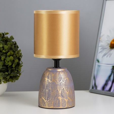 Table lamp "Diana" E27 40w eggplant-gold 13x13x27.5 cm