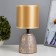 Table lamp "Diana" E27 40w eggplant-gold 13x13x27.5 cm