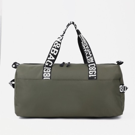 Sports bag with lightning, external pocket, khaki color-1