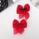 Hair clip "Marta" (set 2 pcs) style, 7.5 cm, red