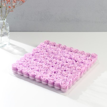 Soap petals "Bun roses. Lilac" 3.5x3.5x4 cm-2