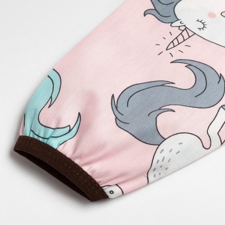 Apron Children's Ethel "Unicorn", col. pink, height 90-105 cm-5