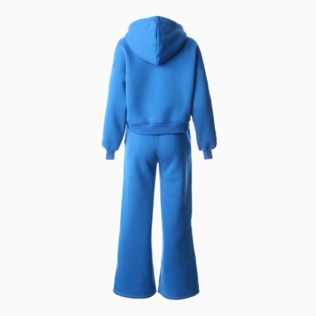 Women's costume (sweatshirt/trousers) is launched, the color is bright blue, rr m (44-46)-9