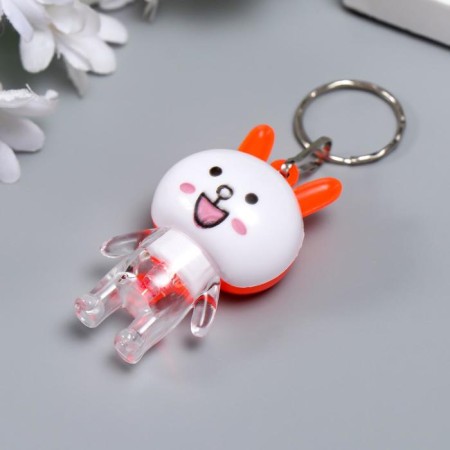 Flashlight light on the ring "Bunny" Mix flashes 5.5x3x2 cm-3