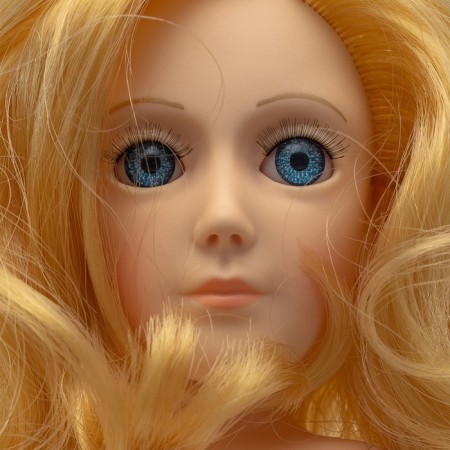 Bianca doll, Trinity Dolls, white skirt, striped T -shirt-1