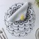 A set of serving napkins on the table of the mandalas, 4 pcs, d = 38 cm, white color
