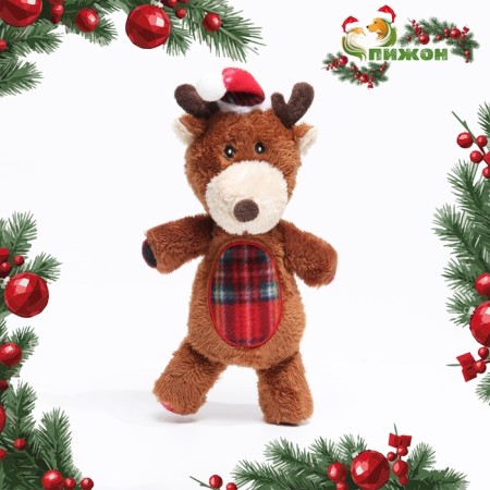 Soft toy for dogs "deer" with a squeak, 31 x 17 cm
