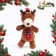 Soft toy for dogs "deer" with a squeak, 31 x 17 cm
