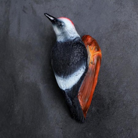 Suspension decor "Woodpecker on the branch" 20x10cm