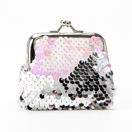 Wallet on the farmar, pink/white color-1