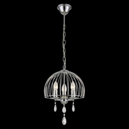 Chandelier "Evra", 3x60W E14, chrome 32x32x21 cm-1