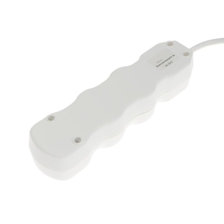 Extension cord Luazon Lighting Eco, 3 sockets, 4.5 m, 10 A, 2200 W, PVS 3x0.75 mm2, with salary, white-3