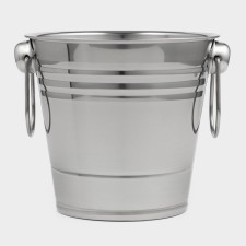 A stainless steel ice bucket, 2.5 l, 17 × 15.5 cm