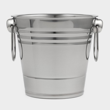 A stainless steel ice bucket, 2.5 l, 17 × 15.5 cm