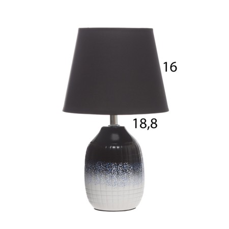 Table lamp "Fang" 1x40W E14 black/white 19.5x19.5x35cm-5