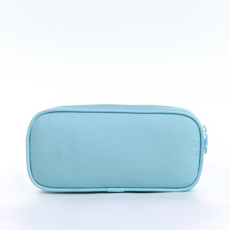 Cosmetic bag 2x Style, 21*6*9.5, 2 Potod on zippers, blue-1