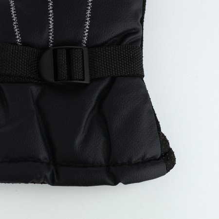 Gloves male, dimensionless, with insulation, black color-2