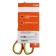 Office scissors 17.5 cm, plastic handles with rubber inserts, mix