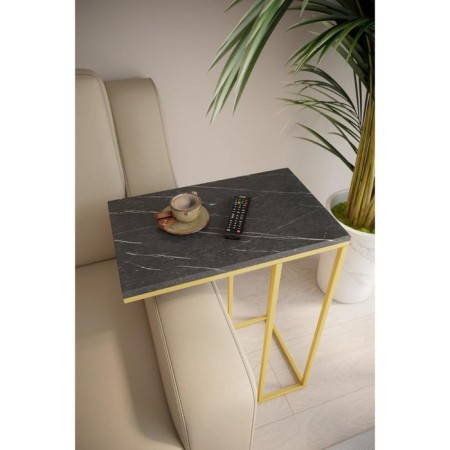 Class table "Agami Gold", 500 × 310 × 705 mm, color black marble