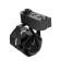 Track lamp for the GU5.3 lamp, eight faces, black body