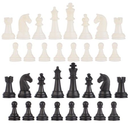 Chess figures, plastic, King H-4.2 cm, Pig H-2 cm-1
