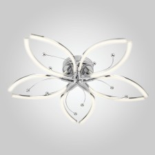 Светильник потолочный Eurosvet Fiona 90056/5, LED, 60 Вт, 4200К, 5520Лм, 670х670х160 мм, цвет хром