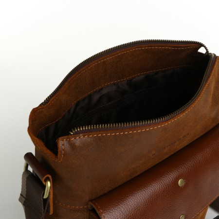 Male bag, igermann, brown color-4