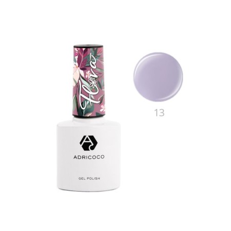 Gel polish Adricoco Flora, No. 13 Lavender violet, 8 ml