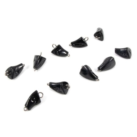 Cargo bullet-excentric stained collapsible Yaman 10 pcs., 6 g, black-3