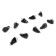 Cargo bullet-excentric stained collapsible Yaman 10 pcs., 6 g, black