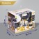 Robot Cat "Sherry" IQ Bot, interactive: sensory, light, sound, musical, dancing, on the battery, in Russian, gold
