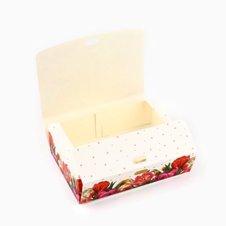 Folding Gift Box "From March 8", 16.5 x12.5 x5 cm-3