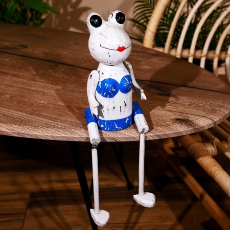 Souvenir "Frog" hanging paws, wood 35 cm