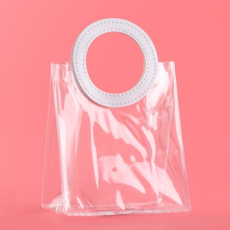 Gift package from PVC, white, 17 x 15 x 8 cm-1