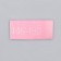 Textile strip "146-152", 5 x 1.1 cm, pink color