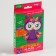 Set for creating a toy made of felt "owl", with perforation and filler