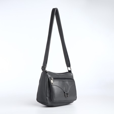 Women's bag with lightning, gray color-1