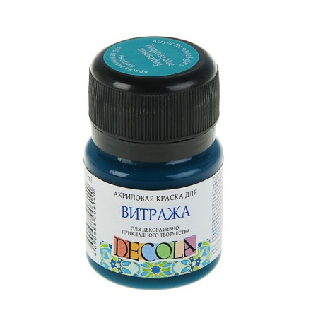 Glass paint stained glass decol, 20 ml, turquoise, 4226507